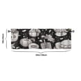 thumbnail image 3 of Kitchen Food Colorful Cooking Chef Kitchen Curtains 54x18 Inch Window Curtain over Sink Kitchen Curtains Set Small Short Tier for Bathroom Cafe Rod Pocket, 3 of 3