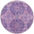 thumbnail image 4 of SAFAVIEH Wyndham Louise Medallion Wool Runner Rug, Purple, 2'3" x 9', 4 of 10