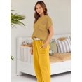 thumbnail image 4 of ORUYROP Ensemble 2 Pcs pour Femmes Ensemble de Détente Tendance Pull Tricoté Manches Courtes Mode, 4 of 6