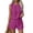 Purple #002, variant on Women's Summer 2 Piece Short Sets Lounge Sleeveless Top Shorts Matching Outfits Casual Striped Vacation Sweatsuit L