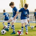 thumbnail image 3 of Becaristey Training Soccer Ball In Official Size For Practice Rubber Bladder Gives Exceptional Air Retention White Red, 3 of 6
