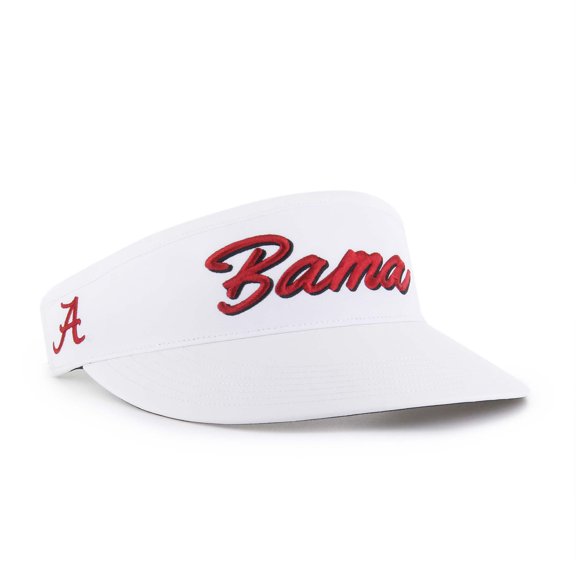 Men's '47 White Alabama Crimson Tide Melbourne brrr- Adjustable Visor
