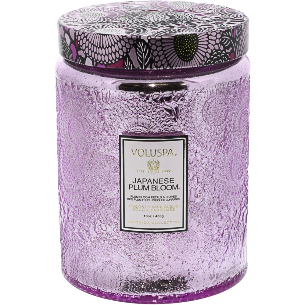 Voluspa Large Glass Jar Candle Japonica Japanese Plum Bl VOL72312