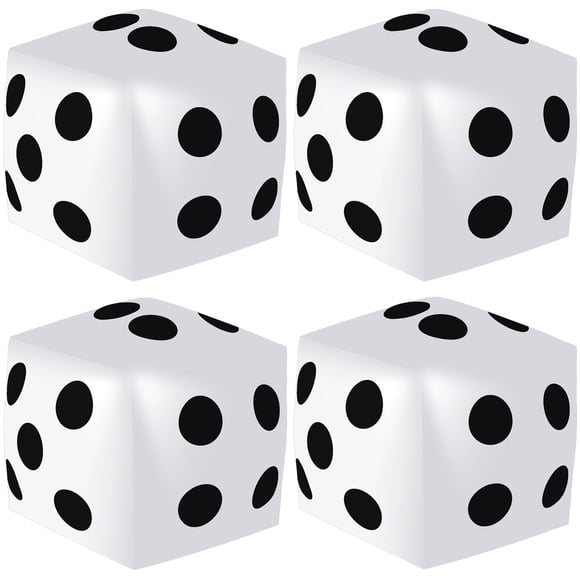 Juego de dados inflables Mototo de 8 piezas, 32 cm, tamaño grande, PVC