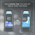 thumbnail image 3 of Dove Men+Care Antiperspirant Deodorant for Men Aqua Scent, Cool Fresh, 2.7 oz, 3 of 10