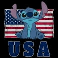 thumbnail image 2 of Mens Lilo & Stitch Distressed Red, White, and Blue T Shirt, 2 of 5