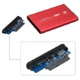 thumbnail image 3 of TFixol USB3.0 Portable Hard Disk Case 2.5 inch External SATA HDD/SSD Enclosure USB3.0 High-speed Transmission Aluminum Alloy Shell Red, 3 of 8