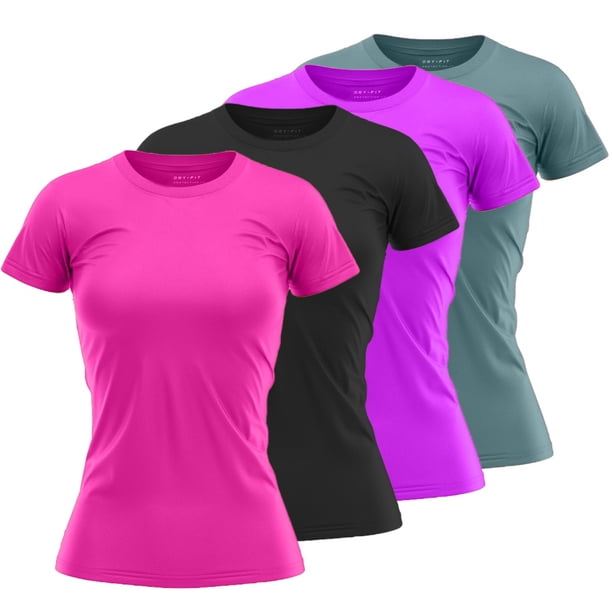 Kit 3 Camiseta Dry Fit Mujer Gimnasio Running Deportes Casual Deng Xun unisex