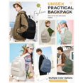thumbnail image 2 of Mochila BJLFS Beige Impermeable 24 L para mujeres y hombres en edad escolar, 2 of 7