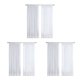 thumbnail image 1 of 6 cortinas de tul blanco súper suaves y agradables al tacto para decoración de sala de estar, velo moderno de gasa sólida transparente, 1 of 8
