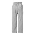 thumbnail image 5 of CAIVO Kids Outfit Sets Solid Color Oversized Long Sleeve Pullover Hoodie With Pocket And Drawstring Wide Leg Sweatpants, Soft Plain Casual 2 Piece Tracksuit For Girls Clothing Set, 5 of 5
