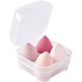 thumbnail image 1 of Esponjas de maquillaje, paquete de 4 esponjas para mezclar base, juego de maquillaje de belleza profesional para usar con base y polvo (4 piezas, rosa), 1 of 1