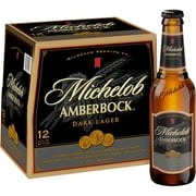 Michelob American Dark Lager Beer 12 pack 12 fl oz Glass Bottles 5.2% ABV