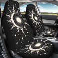 thumbnail image 4 of Uorisanigo Gothic Sun Moon Car Seat Covers 2 Pcs, Waterproof Universal Front Seat Protector, Easy to Install Automobile Interior Decorate Accessories Universal Fit for Car SUV Trucks, 4 of 7