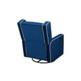 thumbnail image 6 of Relax Lounge Mauna Swivel Glider Recliner Blue Velvet, 6 of 9
