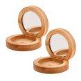 thumbnail image 4 of 2 espejos compactos portátiles de madera, espejo de maquillaje plegable, espejo de viaje de bambú, espejo de tocador pequeño de mano para bolso de bolsillo y mesa., 4 of 6
