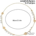 thumbnail image 3 of Long Pearl Necklaces for Women Pearl Long Chain Necklace Dainty Gold And Long Pearl Necklaces Layered Pearl Necklace Statement Sweater Strand Chain Jewelry, 3 of 5