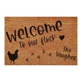 thumbnail image 1 of Front Door Mat Welcome Home Doormat Welcome To Our Clock Entry Way Rugs Indoor 16x24IN Summer Door Mats Spring Decor Home Gifts for Housewarming Outdoor Indoor Non-Slip Doormat for Entryway, 1 of 3