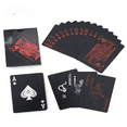 thumbnail image 1 of Durable and Wear-Resistant Black Plastic Playing Cards, Waterproof PVC Cards for Home Parties,2Pcs, 1 of 3