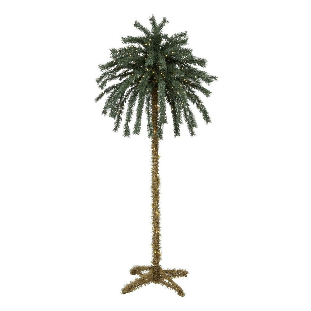 7 Foot Lighted Christmas Holiday Palm Tree 300 Lights Tiki XMAS