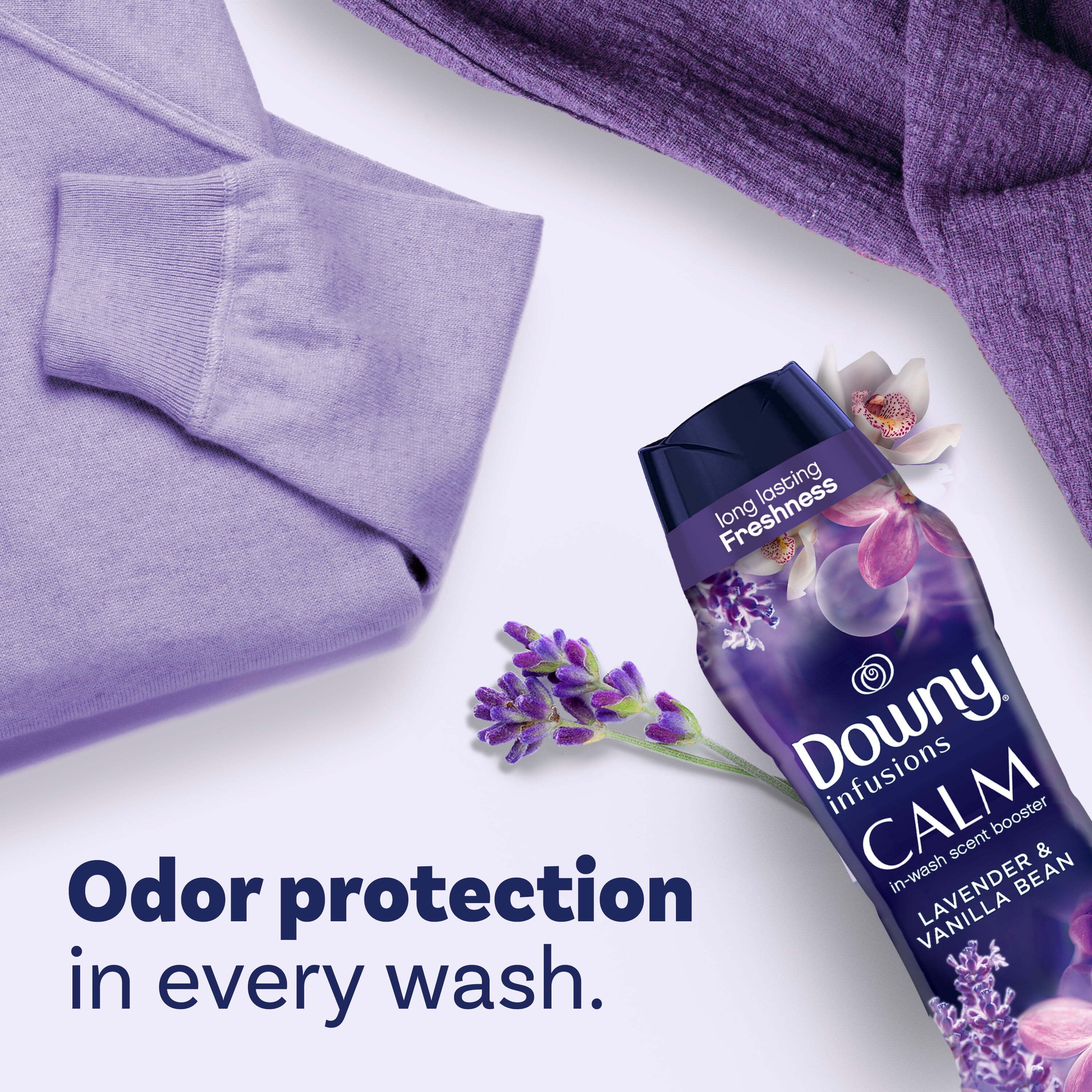 Downy Infusions Calm Scent Booster Laundry Beads, Lavender and Vanilla Bean, 24 oz - Walmart.com Downy Infusions Calm Scent Booster Laundry Beads, Lavender and Vanilla Bean, 24 oz - Walmart.com