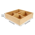 thumbnail image 2 of BESTYASH Brown Plastic 4Compartment Dry Fruit Serving Case for Storage and Home Decoration, 2 of 8