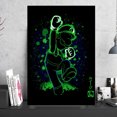 thumbnail image 2 of Cuadro Decorativo Luigi Neon Fondo Negro Canvas Listo Para Colgar 28x41cm Jungle Art Impresion Tela Arte, 2 of 6