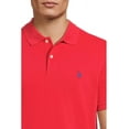 thumbnail image 3 of U.S. Polo Assn. Mens Solid Pique Polo With Small Pony, Upstate Red, XX-Large, 3 of 3
