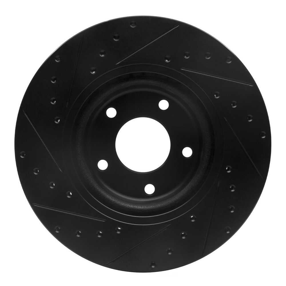 Dynamic Friction Company 633-20011R DFC Brake Rotor - Drilled And Slotted - Black