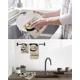 thumbnail image 5 of Japanese Style Kitchen Dish Towels for Drying Dishes Set of 4, Grey Farmhouse Owl Birds Branches Waffle Weave Microfiber Hand Tea Bathroom Towels Quick Dry & Absorbent Towel 12x12, 5 of 7