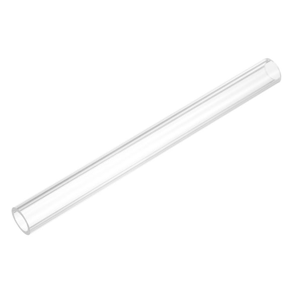 Uxcell Rigid Round Clear Tubing 9mm(3/8") ID x 15mm(9/16") OD x 0.5Ft(150mm) Length Plastic Tube