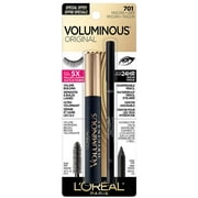 L'Oreal Paris Voluminous Original Volume Building Mascara and Infallible Eyeliner, Builds eye lashes up to 5X natural thickness, Smudge Free, Clump Free, Blac
