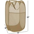 thumbnail image 2 of Qucyy Foldable Portable Laundry Basket Beige with Reinforced Handles, 2 of 5