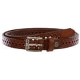 thumbnail image 2 of Women's 3/4" (17 mm) Full Grain Leather Perforated Skinny Stitched-Edge Belt, 2 of 2