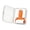 Orange, variant on Lint Roller for Pet Hair, Compact Portable Mini Lint Brush with Replaceable Sticky Sheets, Handheld Fabric and Upholstery Cleaner for Clothes, Sofa, Car Seats, and Quick On-The-Go Refresh