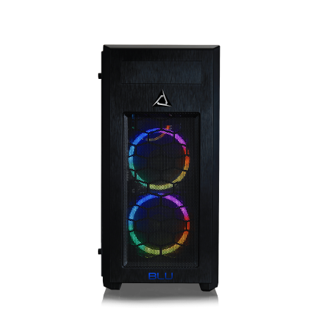 CybertronPC - BLU-Print Desktop - AMD Ryzen ThreadRipper 2990WX - 128GB Memory - 1TB Solid State Drive + 4 x 1TB Solid State Drives - Black/RGB