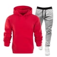 thumbnail image 2 of sageysalite 2 Piece Sweatsuits Sets for Men Casual Hooded Pullover Drawstring Breathable Workout Running Jogger Sports Tracksuits, 2 of 7