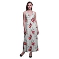 thumbnail image 1 of Bimba Robe Longue Maxi Bohème à Bretelles Sans Manches Imprimée Florale pour Femme - Petit, 1 of 6