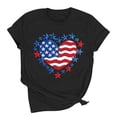 thumbnail image 4 of American Flag Shirts for Women 4th of July T-Shirt Graphic Patriot Tee USA Flag Shirt Tops, 4 of 6