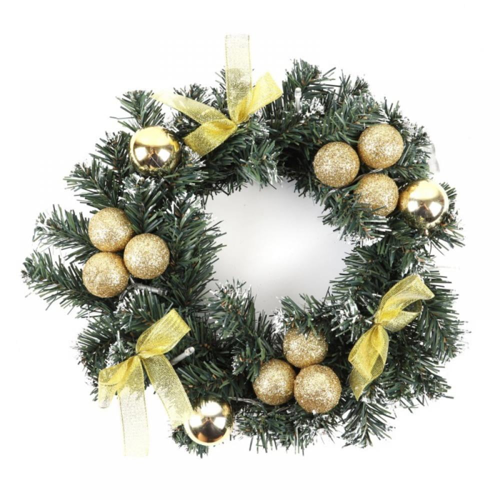 Christmas Hanging Door Wreath Pine Cones Led Light Designs Xmas Party Decor 40cm 