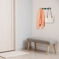 thumbnail image 7 of Unique Bargains Coat Rack Wall Mount Wood Coat Hook for Hanging w 4 Hooks Hat Rack Green, 7 of 7