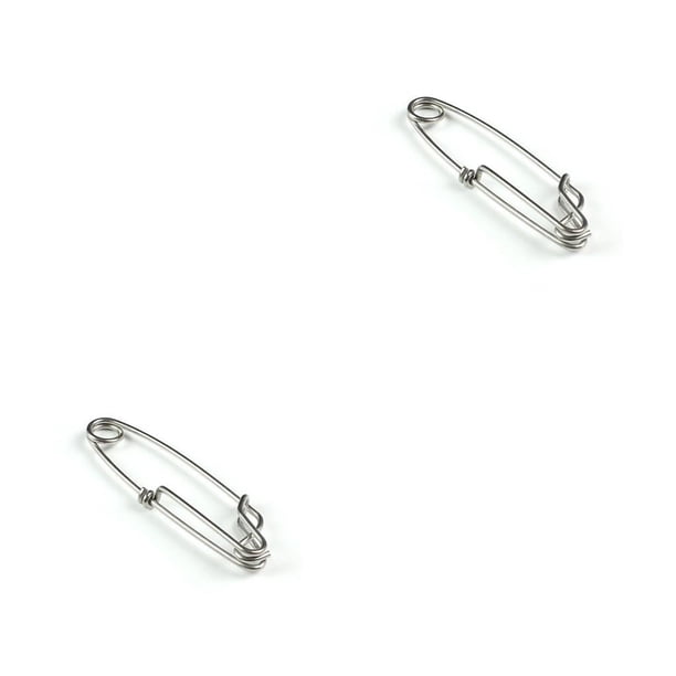 Eigraketly Pinzas de pesca resistentes de acero inoxidable, accesorios de palangre para ojos, hebilla pequeña única para exteriores, anzuelo, aparejos, 2.0*80 2piezas Eigraketly CBP365954