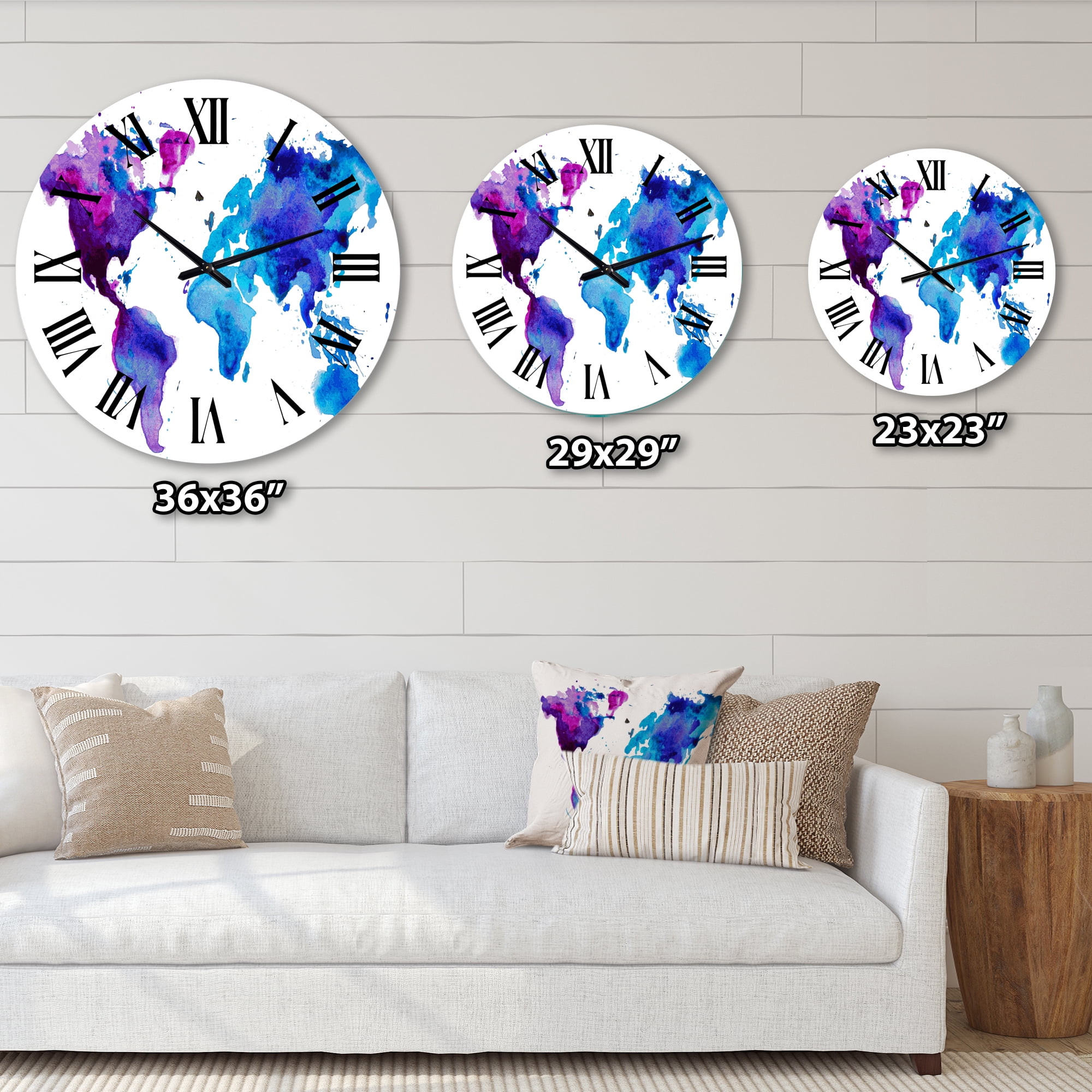 Designart 1 in Quartz Modern/Contemporary Wall Clock