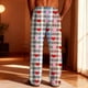 thumbnail image 4 of Ceisia Mens Pajamas Pants Valentine's Day Couple Unisex Hearts Print Plaid Lounge With Pockets Sleep Bottoms Multicolor L Gift, 4 of 9