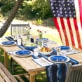 thumbnail image 2 of Table Runner Dresser Scarves 36 Inch Long,Black Blue Camouflage American Flag Linen Dining Table Runners Old Wooden Plank Tabletop Scarf for Wedding Holiday Party Kitchen, 2 of 7