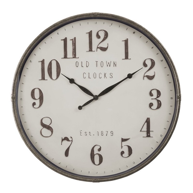 DecHomeLLL 30 Large Oversized Round Brown Wall Clock, Decorative Accent Clock for Indoor Home Wall Decor
