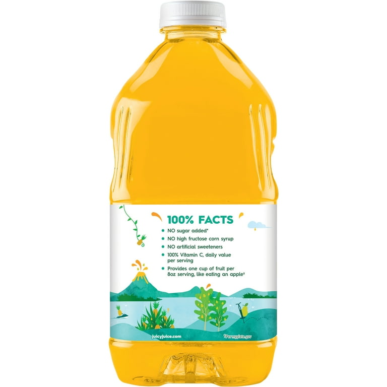 Juicy Juice Tropical 100% Fruit Juice, Sugar-free, 64 fl oz Bottle