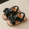 thumbnail image 5 of JDQJBZ Babys Sandals Bow Knot Elastic Strap Comfort Soft Sole Summer, 5 of 5