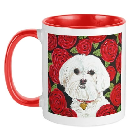 

CafePress - Maltese Valentine Mug - Ceramic Coffee Tea Novelty Mug Cup 11 oz