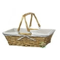 thumbnail image 1 of Cesta Rectangular De Sauce Vintiquewise(Tm) Con Forro De Tela Blanca, 1 of 5